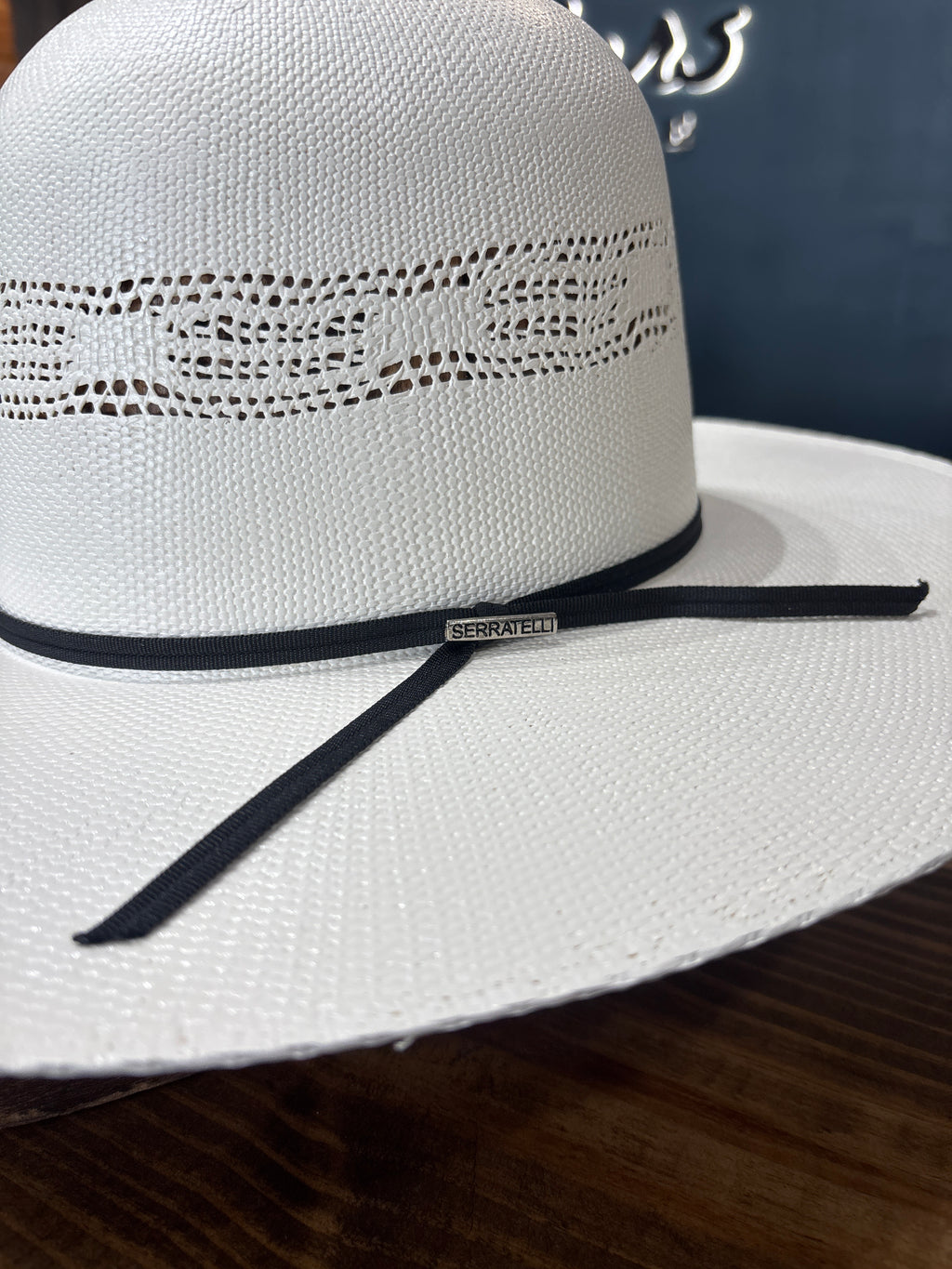 Serratelli hats 5101 Ivory bangora 4"