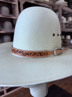 Leather Hat band-Floral pattern 07-C